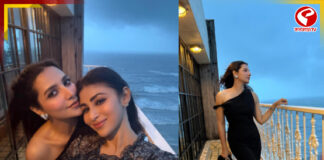 মুম্বইতে কাজের ফাঁকে মৌনির সঙ্গে জমিয়ে আড্ডা শুভশ্রীর