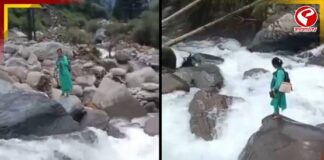 শিশুর প্রাণ বাঁচাতে জীবনের ঝুঁকি! নদী পার করে অসাধ্যসাধন নার্সের