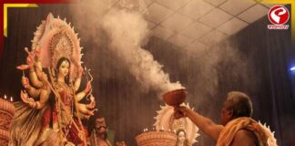 এবার দেবীর আগমন ও গমন কোন বাহনে?