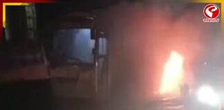 রত্নগিরির কাশেদি টানেলে চলন্ত বাসে ভয়াবহ অগ্নিকান্ড