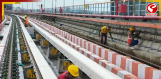 ৩৬৬ মিটারের জন্য আটকে নিউ গড়িয়া-সেক্টর ৫ মেট্রো, বিক্ষোভে বিজেপি