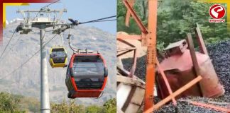 ভেঙে পড়ল রোপওয়ে! কালী মন্দিরের সামনেই প্রাণহানি গুজরাতে