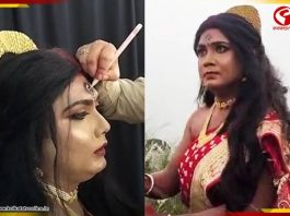দুর্গার সাজে পুরুষ! বৈষম্য কমাতে ব্যতিক্রমী ভাবনা আসানসোলে