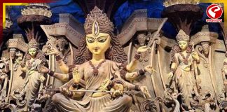 চেতলা অগ্রণীর পুজো মণ্ডপে আগুন, দর্শকদের প্রবেশ বন্ধ