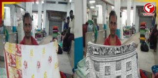 শাড়ির ভাঁজে সহজ পাঠ, রবিঠাকুর, অ-আ-ক-খ! শারদ উৎসবে শান্তিপুরে জমজমাট তাঁত কাপড়ের হাট