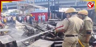 ভয়াবহ বিস্ফোরণ! গ্যাস সিলিন্ডার ফেটে আগুনে পুড়ে ছাই ৬টি দোকান