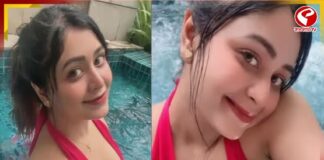 জলকেলিতে মগ্ন ঋতাভরী, সঙ্গে কে?