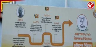 ভুলে ভরা পোস্টার নিয়ে বিতর্ক, বিজেপি নেতাদের ক্ষোভ সল্টলেকে