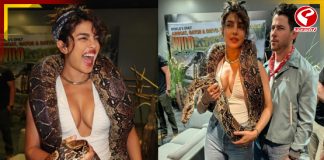 গলায় সাপ জড়িয়ে ভাইরাল ‘দেশি গার্ল’ প্রিয়াঙ্কা