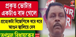 এসআইআর নিয়ে বিতর্কিত মন্তব্য তৃণমূল বিধায়কের!