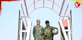 ভারতের প্রথম রাষ্ট্রপতি হিসেবে রাফালে আকাশে উড়ান দ্রোপদী মুর্মুর