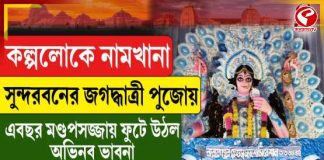 সুন্দরবনের নামখানায় জগদ্ধাত্রী পুজোয় ‘কল্পলোক’
