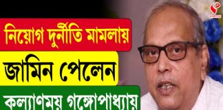 নিয়োগ দুর্নীতি মামলায় জামিন পেলেন কল্যাণময় গঙ্গোপাধ্যায়