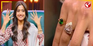 প্রথমবার ক্যামেরার সামনে বাগদানের আংটি দেখালেন রশ্মিকা