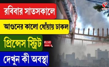 ফের অগ্নিকাণ্ড কলকাতায়! কালো ধোঁয়ায় ঢাকল প্রিন্সেস স্ট্রিট
