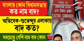 বাংলার কোন বিধানসভায় কত নাম বাদ?