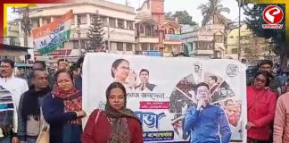 আই-প্যাকের দফতর ও কর্ণধারের বাড়িতে ইডির হানা, প্রতিবাদে কল্যাণীতে রাস্তায় তৃণমূল