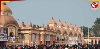 দক্ষিণেশ্বর থেকে কাশীপুর উদ্যানবাটীতে পুণ্যার্থীর ঢল