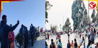 দার্জিলিংয়ে পর্যটকদের ঢল, ম্যালে তিল ধারণের জায়গা নেই!