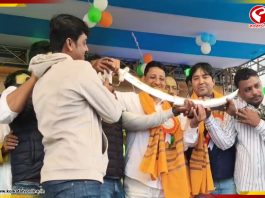 কাজল শেখকে রুপোর তরোয়াল উপহার, রাজনৈতিক বিতর্ক