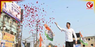 নদিয়ায় অভিষেকের রোড শো ঘিরে উন্মাদনা, কাতারে কাতারে ভিড়