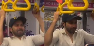 মেট্রোর ভিতর হাতল ধরে স্টান্ট বরুণের, ভিডিও প্রকাশ পেতে বিপাকে অভিনেতা