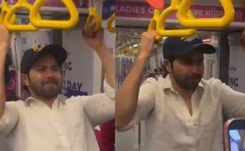 মেট্রোর ভিতর হাতল ধরে স্টান্ট বরুণের, ভিডিও প্রকাশ পেতে বিপাকে অভিনেতা