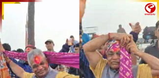 দোলের আগেই ‘রঙিন’ দিলীপ ঘোষ! ‘রং বরসে’ মুডে তুমুল নাচ বিজেপি নেতার