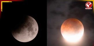 দোলপূর্ণিমার আকাশে ব্লাড মুন! রক্তবর্ণ হয়ে উঠল চাঁদ! দেখুন ছবি