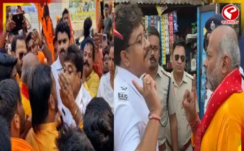 নিউটাউনে রামনবমীর শোভাযাত্রায় তলোয়ার, পুলিশ মিছিলে আটকাতেই উত্তেজনা