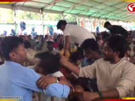 নওদায় অভিষেকের সভায় চরম বিশৃঙ্খলা