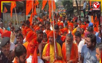 আজ ভবানীপুরে রাম নবমীর মিছিল, হনুমানের পতাকা হাতে নিয়ে মিছিলে শুভেন্দু