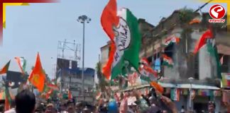 ভবানীপুরে শাহের রোড শোয়ে উত্তেজনা, মুখোমুখি তৃণমূল-বিজেপি