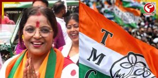 জাতীয় পতাকায় ঘাম মুছেছেন পাপিয়া অধিকারী! পদ্ম প্রার্থীর বিরুদ্ধে কমিশনে নালিশ তৃণমূলের