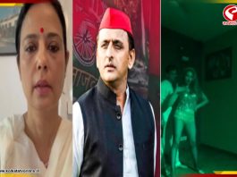 চটুল নাচ যোগীরাজ্যের ‘সিংঘম’-এর ভিডিও দেখিয়ে খোঁচা মহুয়া-অখিলেশের