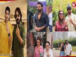 গণতন্ত্রের উৎসবে শামিল টলিউডের সেলেবরা, ‘ফার্স্ট ভোট’ প্রসেনজিতের ছেলে তৃষাণজিতের