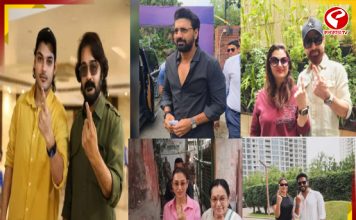 গণতন্ত্রের উৎসবে শামিল টলিউডের সেলেবরা, ‘ফার্স্ট ভোট’ প্রসেনজিতের ছেলে তৃষাণজিতের
