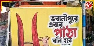 ‘এবার পাঁঠা বলি হবে,’ পোস্টার বিতর্কে সরগরম ভোটমুখী ভবানীপুর