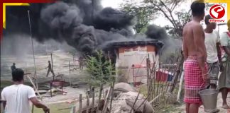 হিঙ্গলগঞ্জে বিএসএফ ক্যাম্পে ভয়াবহ আগুন