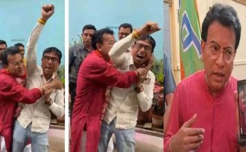 ‘জয় বাংলা’ বলায় যুবককে জড়িয়ে ধরে চুমু খেলেন বিজেপি প্রার্থী রুদ্রনীল