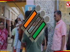 পুনর্নির্বাচনে ৯টা পর্যন্ত ১৬ শতাংশ ভোট পড়ল , ডায়মন্ড হারবার ও মগরাহাটে বুথের বাইরে লাইন