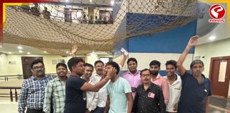 নবান্নেও উড়ল গেরুয়া আবির, ‘জয় শ্রীরাম’ স্লোগান