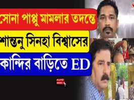 সোনা পাপু মামলায় শহরজুড়ে ইডি হানা! শান্তনু সিনহা বিশ্বাসের কান্দির বাড়িতেও তল্লাশি