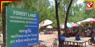 শান্তিনিকেতনে সোনাঝুরি হাটে চলল বুলডোজার, উপড়ে ফেলা হল হোটেল, রিসোর্ট