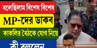 বলেছিলাম বিশেষ বিশেষ MP-কে ডাকা হবে, কাকলির বৈঠকে যোগ নিয়ে কী বললেন মুখ্যমন্ত্রী?