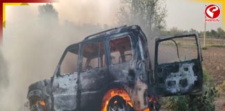 গাড়িতে লাগল আগুন, ঝলসে মৃত্যু একই পরিবারের চার জনের