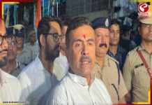 তৃণমূলের হাতে খুন বিজেপি কর্মীর বাড়িতে মুখ্যমন্ত্রী শুভেন্দু