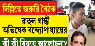 দিল্লিতে জরুরি বৈঠক রাহুল গান্ধী-অভিষেক বন্দ্যোপাধ্যায়ের