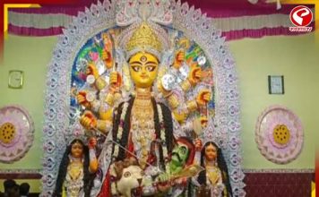 শ্রাবণের পূর্ণিমায় শুরু কালনার ঐতিহ্যবাহী মা মহিষমর্দিনীর পুজো, শতাব্দীপ্রাচীন রীতিতে উৎসবের সূচনা