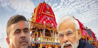 রথে শুভেচ্ছার বার্তা মোদী-শুভেন্দুর, মায়াপুরে গোমাতার পুজোয় সস্ত্রীক দিলীপ